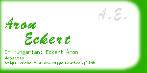 aron eckert business card